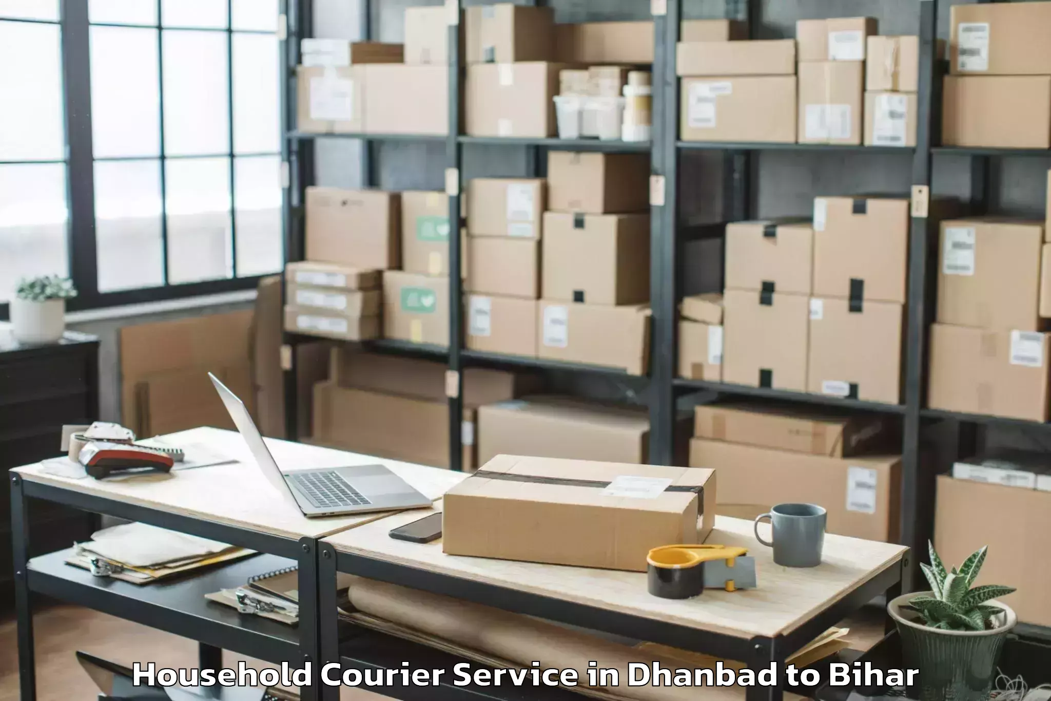 Reliable Dhanbad to Chewara Household Courier